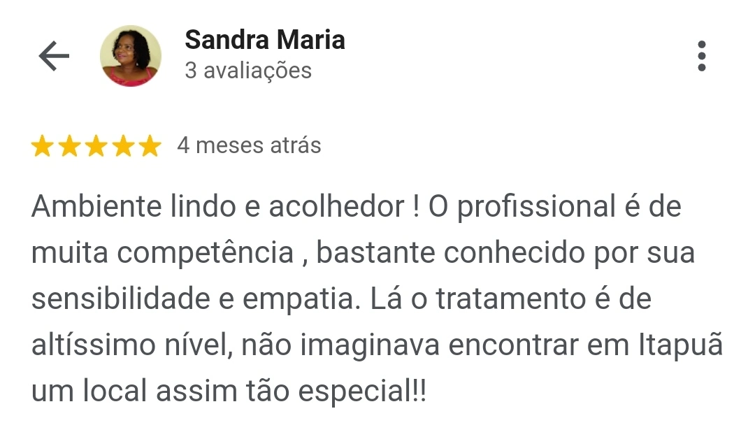 Depoimento Sandra Google Ciro Guedes Espaço Ligno Avaliação Neuropsicológica em Salvador
