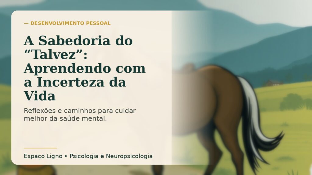 A Sabedoria do “Talvez”: Aprendendo com a Incerteza da Vida