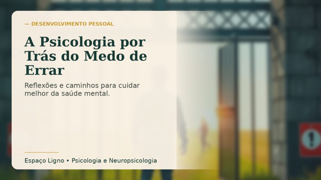 A Psicologia por Trás do Medo de Errar